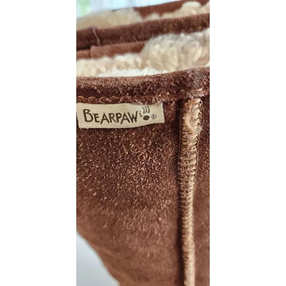 Bearpaw Women's Size 8 Tall Chestnut Shearling Boots